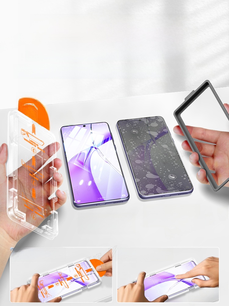[Second Film] Suitable for Samsung S24ultra Tempered Film S23 Mobile Phone Film S24/S22/S21 Full Screen S24 + TPU Screen Protector S23fe Protection U New Arrival Galaxy Film Fe All-Inclusive Soft Film