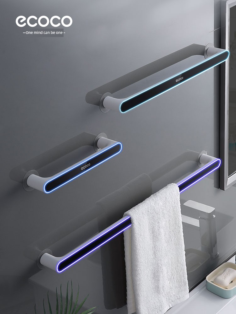 Bathroom Punch-Free Storage Bathroom Suction Cup Towel Rack