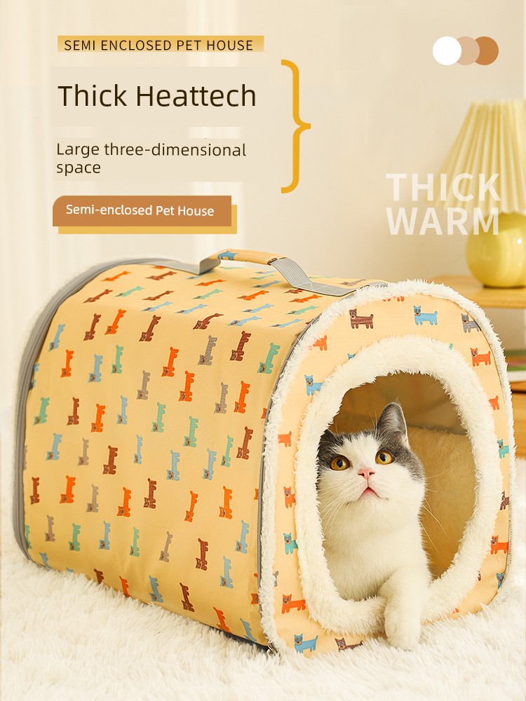 Heattech Closed Autumn and Winter Car Tent Cat Nest