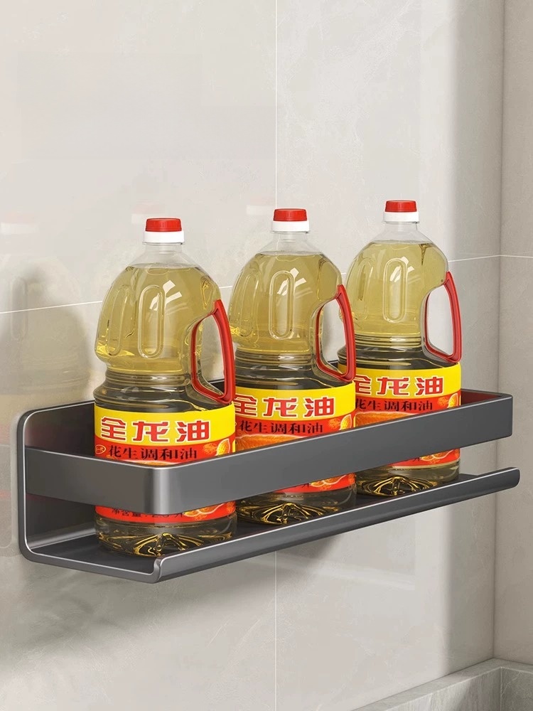 Wall-Mounted Stainless Steel Multi-Layer Kitchen Seasoning
