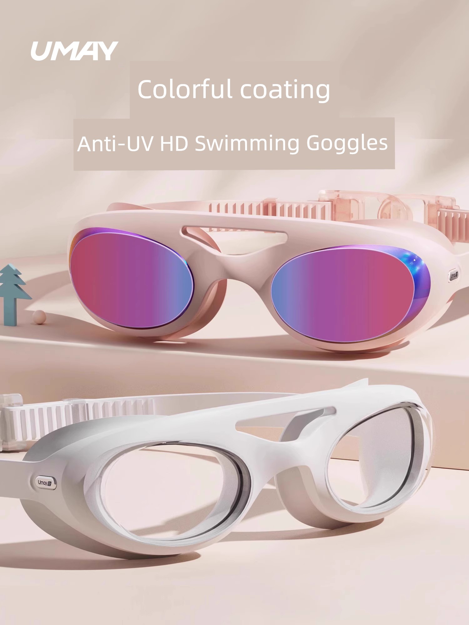 Women's Myopia HD Anti-Fog Swimming Goggles
