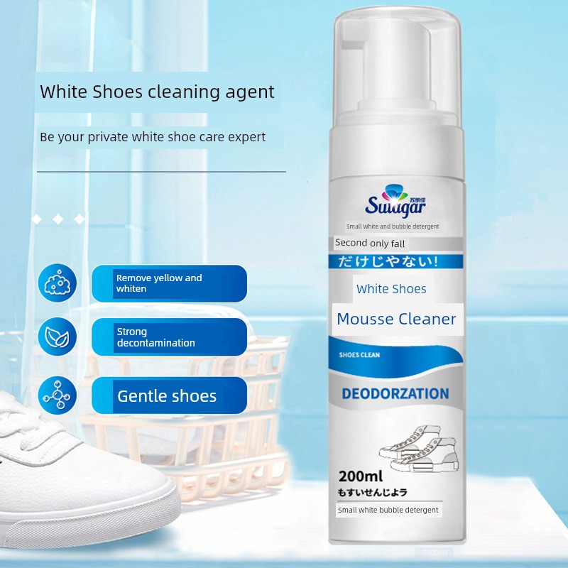 White Shoes Cleaning Agent for Shoe Washing Fantastic Shoes Cleaning Product Wash-Free Cleaning White and Black Shoes for Decontamination, Whitening and Yellow Removal