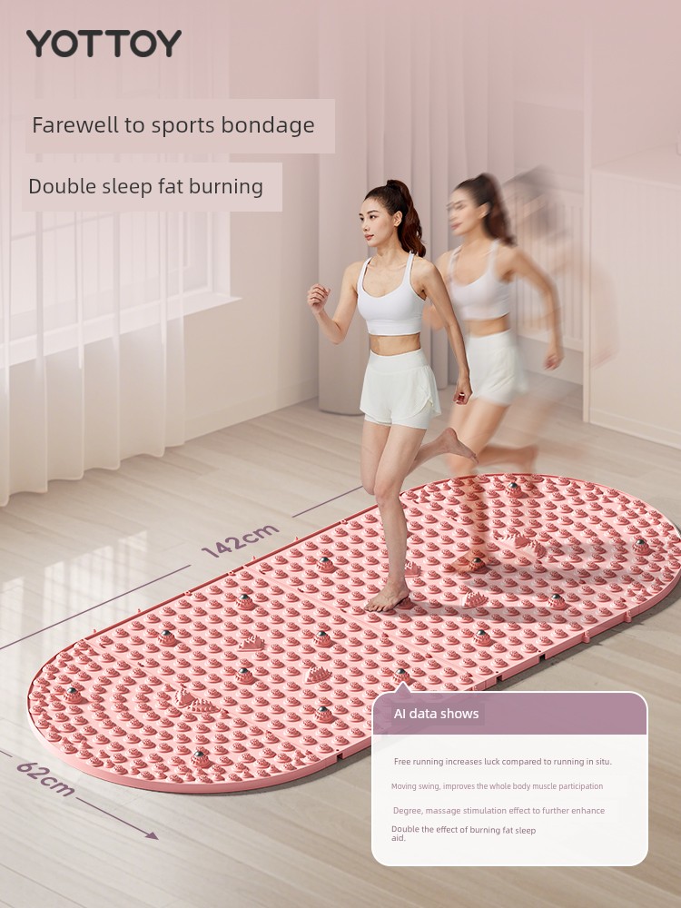 Yottoy Anti-Slip Bath Mat Super Jogging Foot Massage Cushions Foot Pad Device through Meridian Indoor Running in Situ Traditional Chinese Medicine
