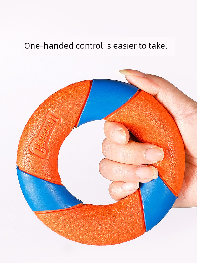 Petmate Dog Toy Pet Supplies Medium-Sized Dog Size Bite-Resistant Teeth Cleaning Border Collie Frisbee Ball Relieving Stuffy Interaction