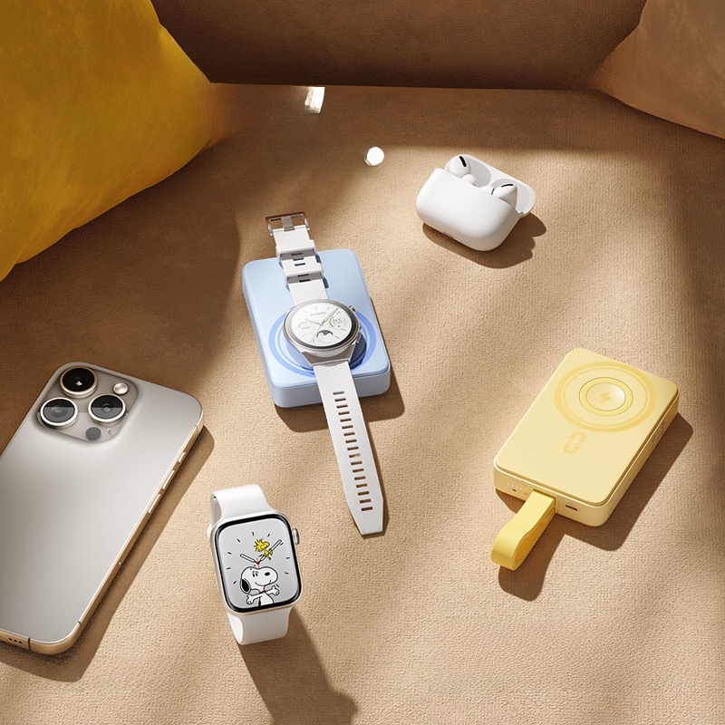 Romoss Power Bank with Cable Portable Watch Magnetic Suction