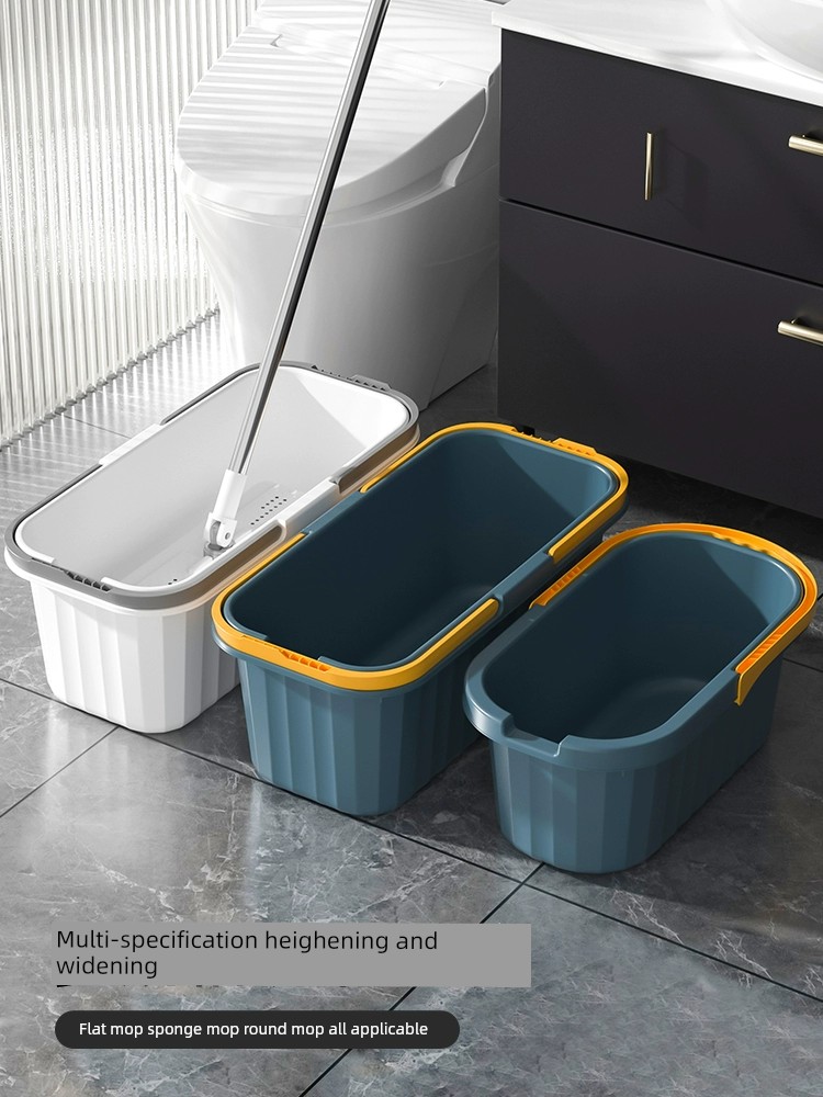 Rectangular Flat Plastic For Home Mop Washing Bucket
