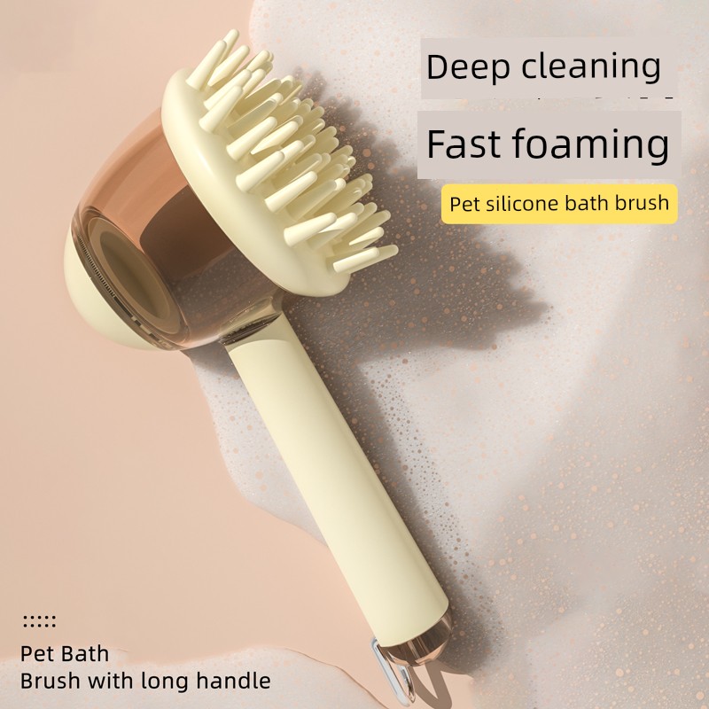 Dog Bath Brush Cat Bath Brush Silicone Bath Wash-Free Massage Brush Handy Gadget Dog Keeping Must-Have Product Complete Collection