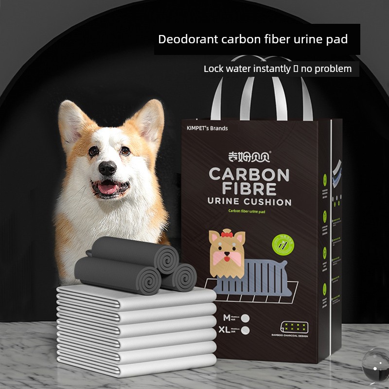 Dog Urine Pad Diapers Hydrophilic Pad Deodorant Teddy Carbon Fiber Cat Baby Diapers Thickened Diapers Pet Supplies