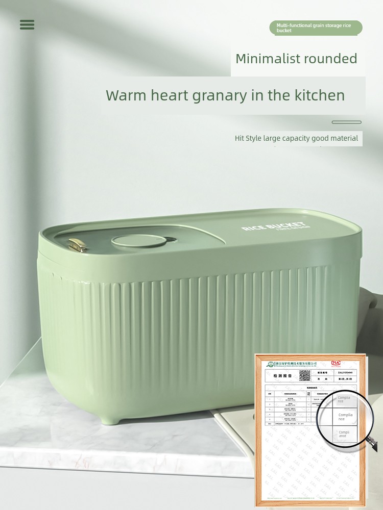 Moisture-Proof Sealed Affordable Luxury Style Food Grade Coarse Cereals Rice Bucket