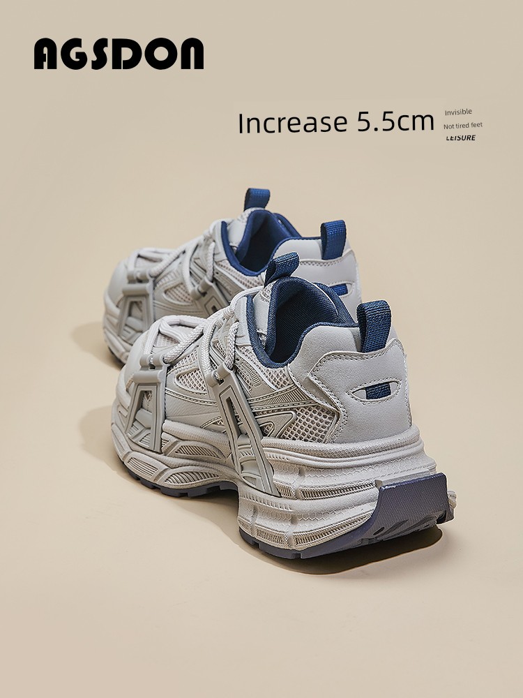 Dad Shoes Women's 2024 New Arrival Spring, Autumn and Winter Thick Sole Height Increasing Sports Easiest for Match Casual Cotton-Padded Shoes with Velvet 2025 Explosion