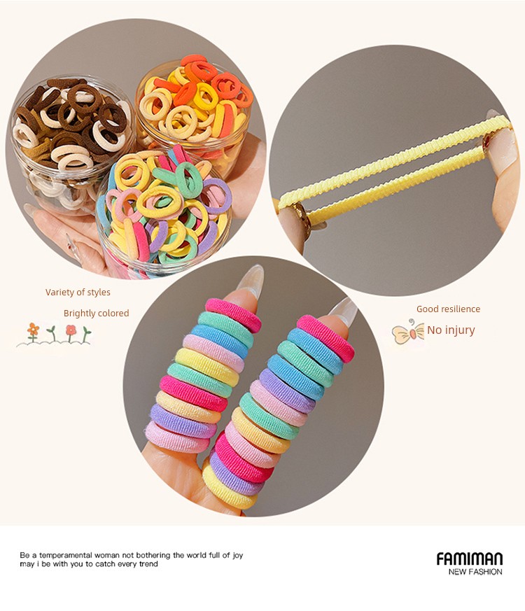 Durable Seamless Hair Bands for Kids