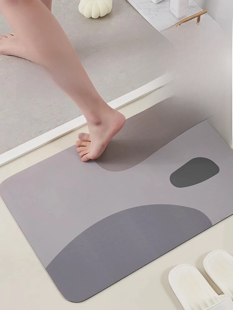 Toilet Diatom Ooze Toilet Entrance Quick-Drying Floor Mat