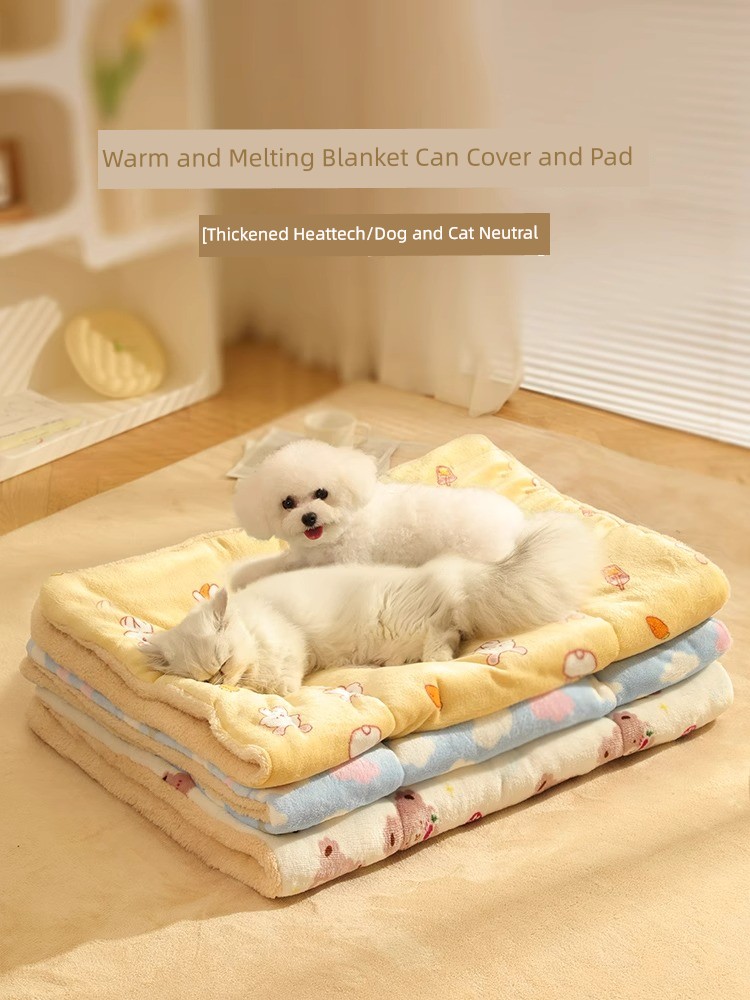 Cat Mattress Winter Heattech Cat Nest Winter Mat Cat Dog Sleep Thickened Blanket Pet Dog Pet Bed