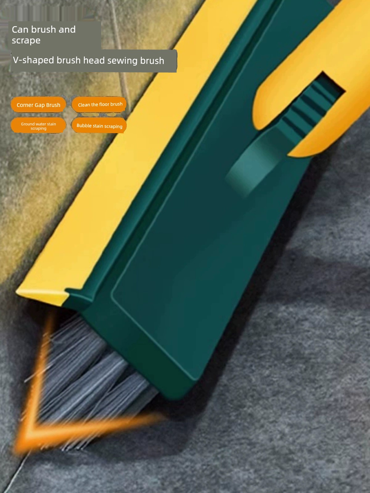 Jujiajia Toilet No Dead Corner Cleaning Hard Hair Floor Brush