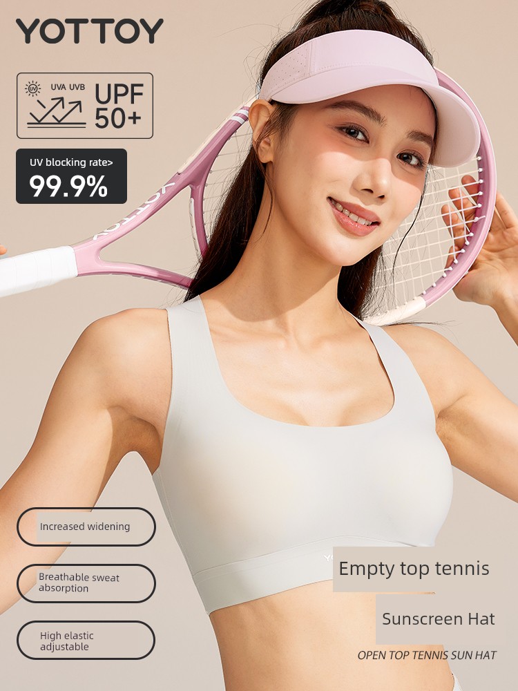 Air Top Sun Protection Hat Women's Tennis Badminton Sports Outdoor Summer UV Protection Cycling Sunshade Cover Face Breathable