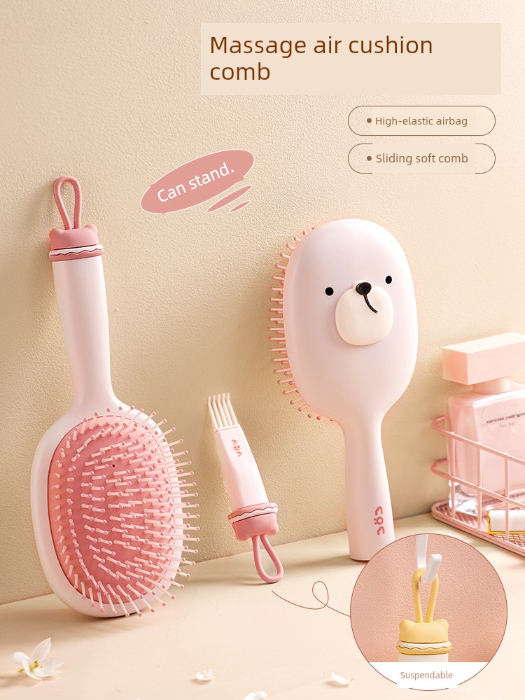 Air Cushion Comb Massage Scalp for Women Only Long Hair Good-looking Portable Static Fluffy Anti-Hair Curling Comb Airbag Comb