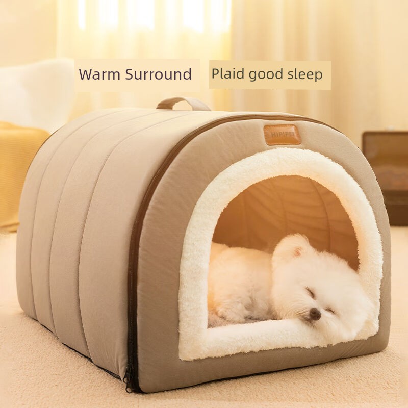 Hipidog Kennel Winter Heattech Closed Dog House House Type All Year Round Neutral Small Size Dogs