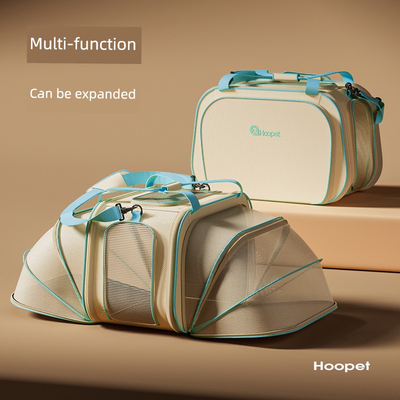 Cat Bag Outdoor Portable Cat Backpack Small Size Dogs Puppy Large Capacity Satchel Crossbody Anti-Stress Pet Trolley Bag