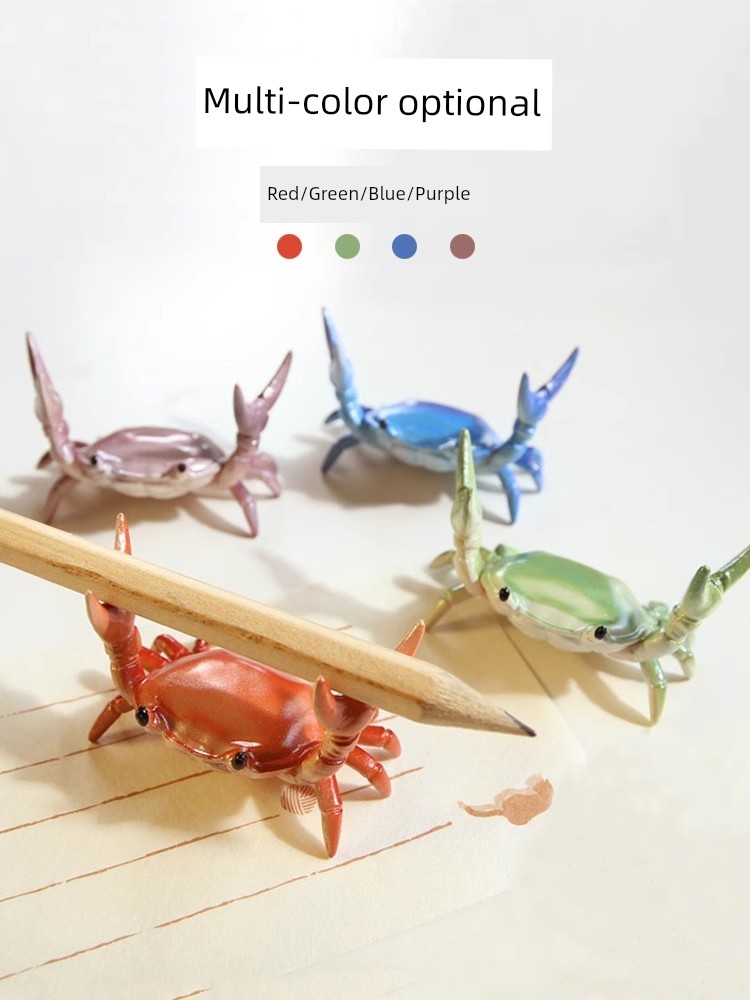 Japanese Ahnitol Crab Pen Holder Weightlifting Crab Bracket Pen Holder Ins Internet Celebrity Storage Frame Glasses Frame Ornaments