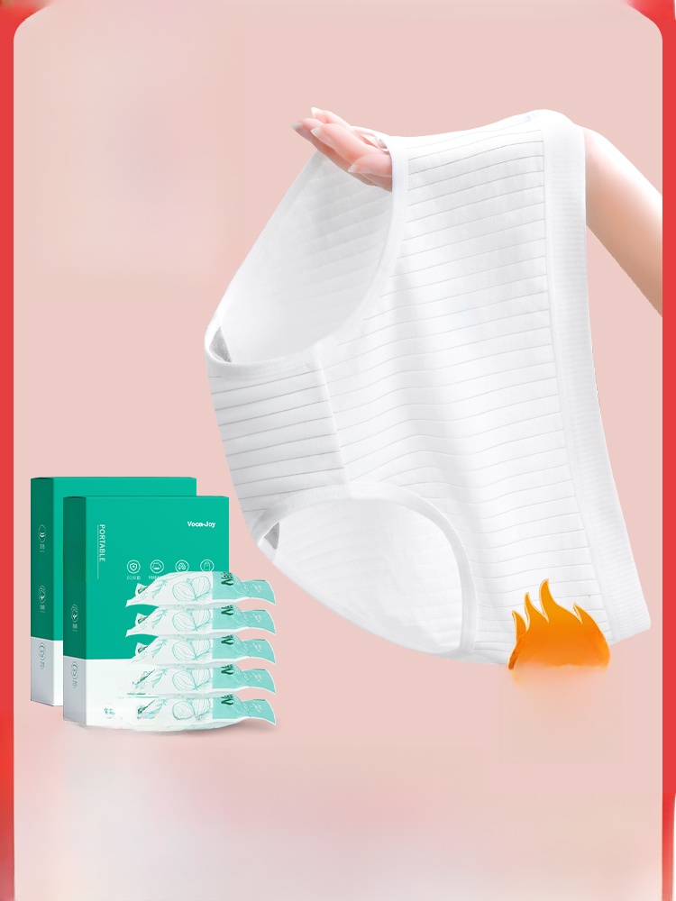 Disposable Underwear for Women Pure Cotton Sterile Travel Confinement Mother Daily Disposable Shorts Cotton Disposable Menstrual Commonly Used