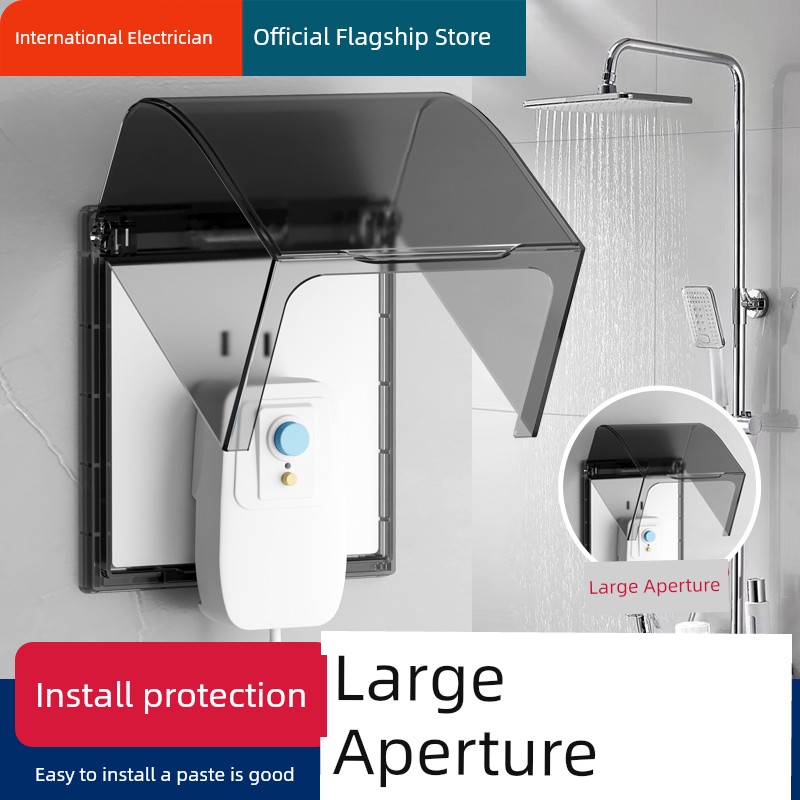 86 Type Extra Height Extra Large Leakage Protection Plug Waterproof Box Water Heater Plug Special Switch Socket Water Proof Cover for Switch Protection Cover