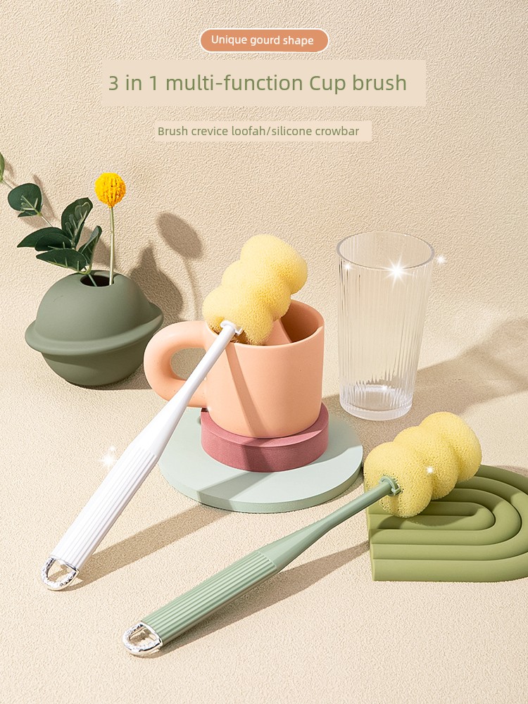 Three-in-One Multi-Functional Cleaning Appliance Cup Brush without Dead Angle