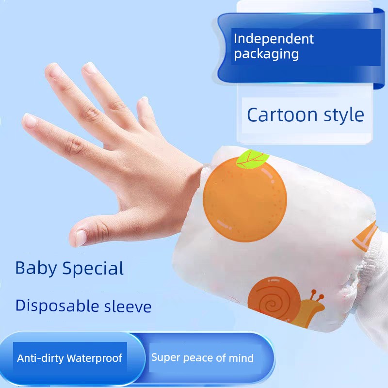 Kids Disposable Oversleeve Boys Girl Oversleeve Waterproof Baby Infant Sleeves Autumn and Winter Cuff Protection