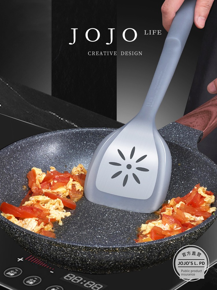 Jojo's L. Pd. Kacheeg. Household Kitchenware Commercial Long Handle Spatula Cooking Spatula | Red Lotus