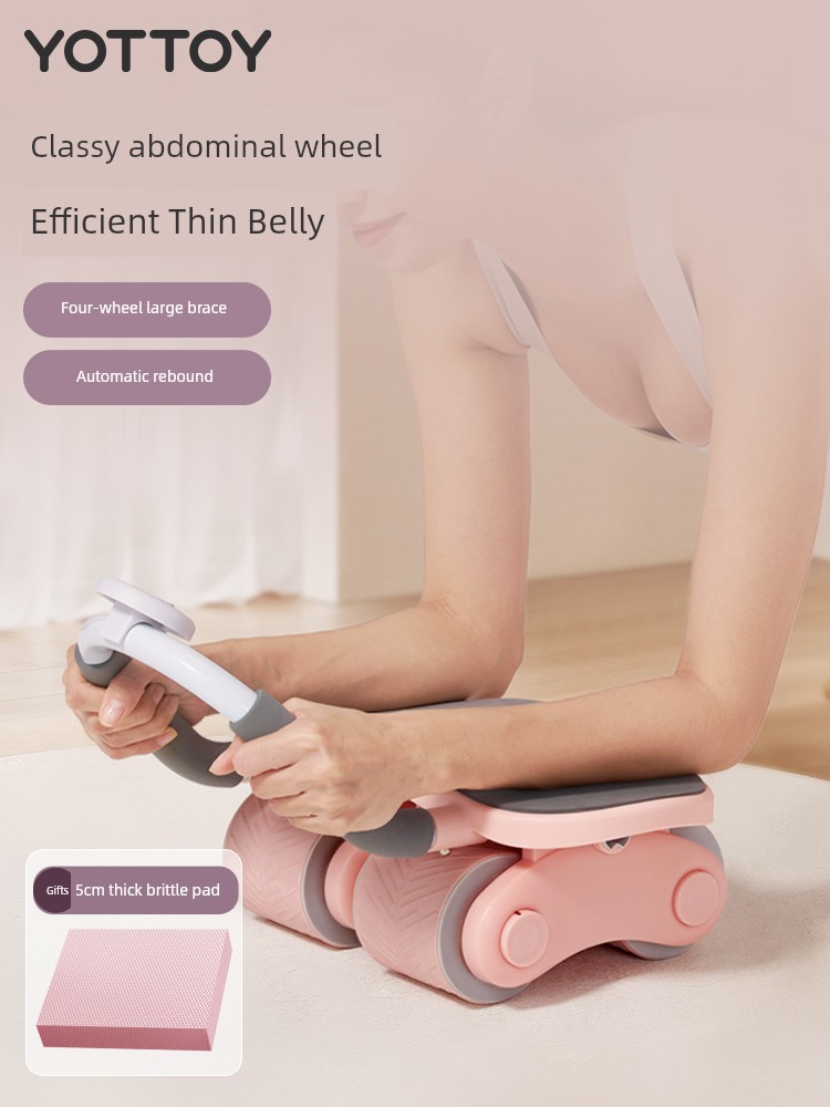 Abdominal Wheel Abdominal Crunch Board 2024 New Arrival Abdominal Fat Burning Handy Gadget Fitness Exercise Equipment For Home Automatic Rebound