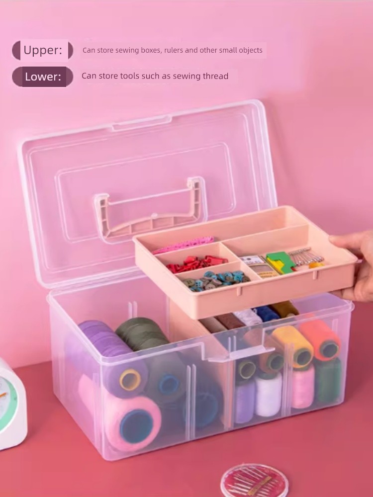 Sewing Kit For Home Hand Sewing Sewing Kit Multi-Functional Storage Box Portable Sewing Tool Sewing Thread Box Small Box