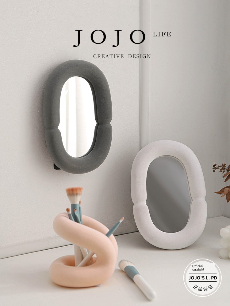 Jojo's L. Pd. Breath. Makeup Rack Flocking Ceramic Toothbrush Holder Couple Decoration | Breath
