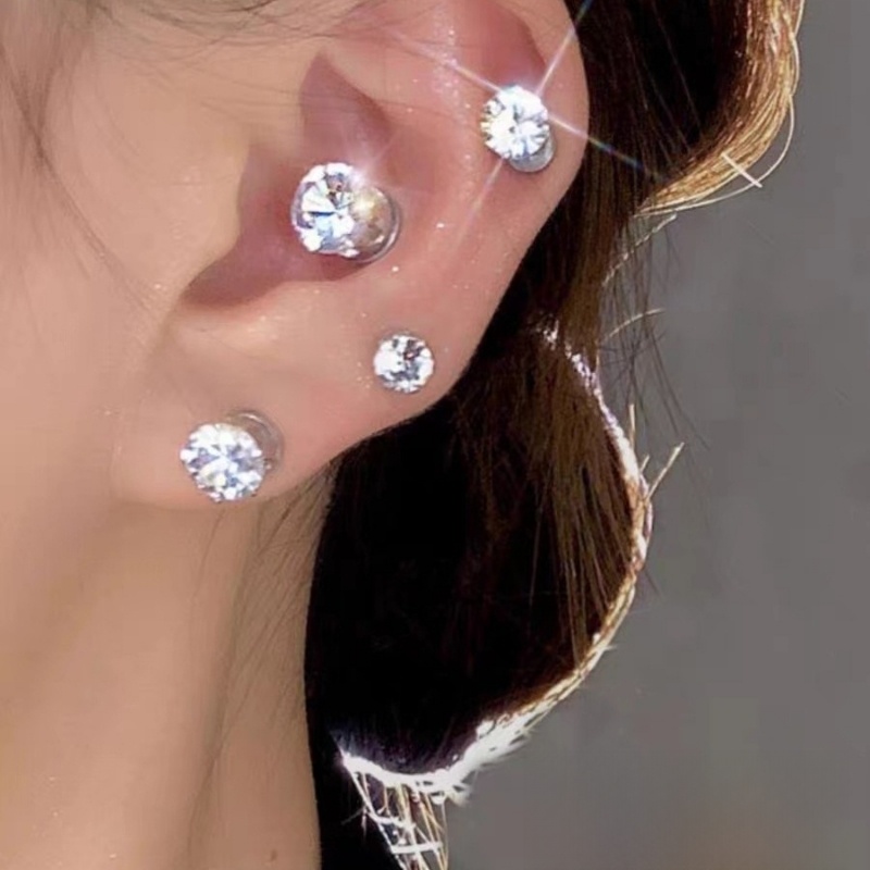 No Ear Piercing/Magnetic Suction Ear Ear Bone Pin Ring Store Ear Clip 2024 New Best Selling Fancy Earrings Female Titanium Steel