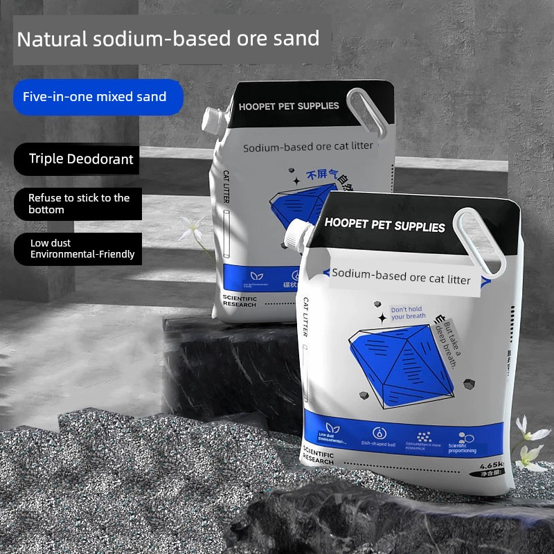 Sodium-Based Ore Cat Litter Kitten Ore Bentonite Mixed Sand Deodorant Mineral Cat Kittens Special No Dusty Cat Litter