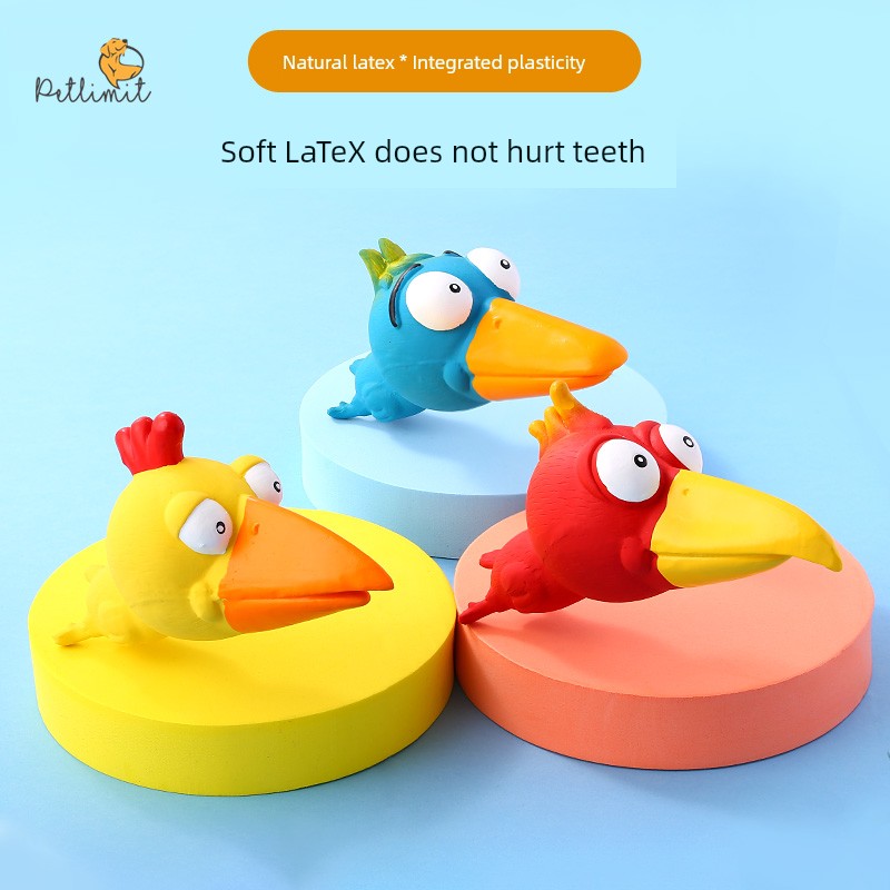 Pet Dog Toy Bite-Resistant Vocalization Teddy Small Size Dogs Puppy Self-Hi Relieving Stuffy Internet Celebrity Weird Screaming Chicken Supplies