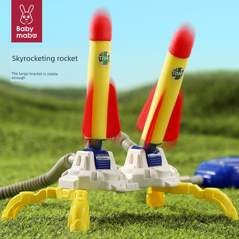 Kids Stepping on the Sky, Small Rocket Volume Express Catapult Rocket, Outdoor 1-3-Year-Old Boys and Girls Children's Luminous Toys