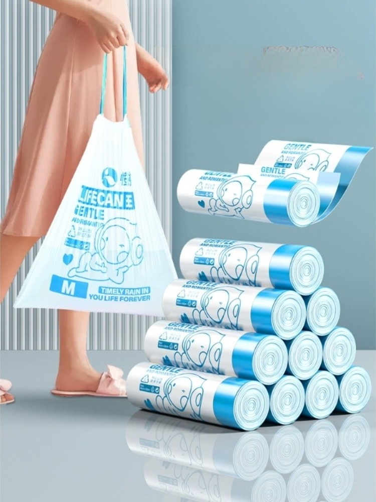 Drawstring Thickened Portable Kitchen Extra Large Garbage Bag