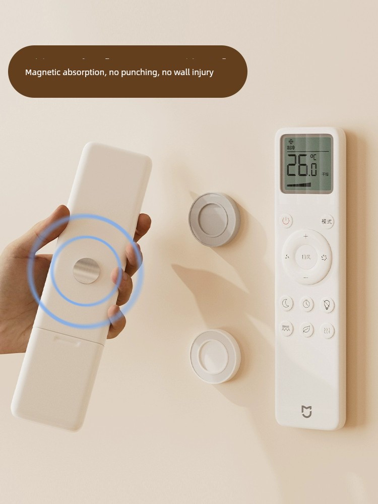 Magnetic Disk Paste Air Conditioner Power Strip Punch-Free Strong Suction Cup