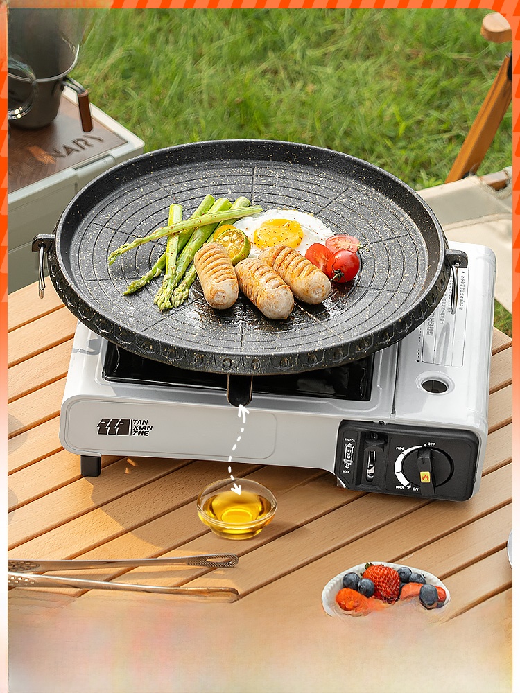 Medical Stone Non-Stick Finish Portable Smoke-Free Portable Gas Stove