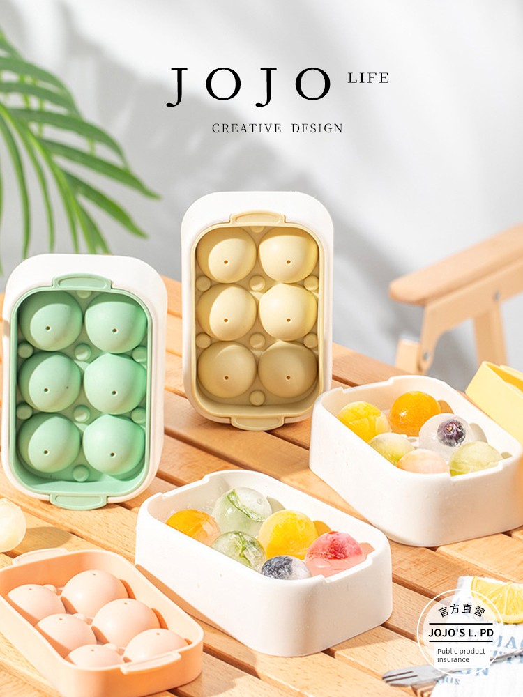 Jojo's L. Pd. Mr. Grocery. round Ball Ice Tray Food Grade Ice Cube Mold Refrigerator Ice Hockey | Willing