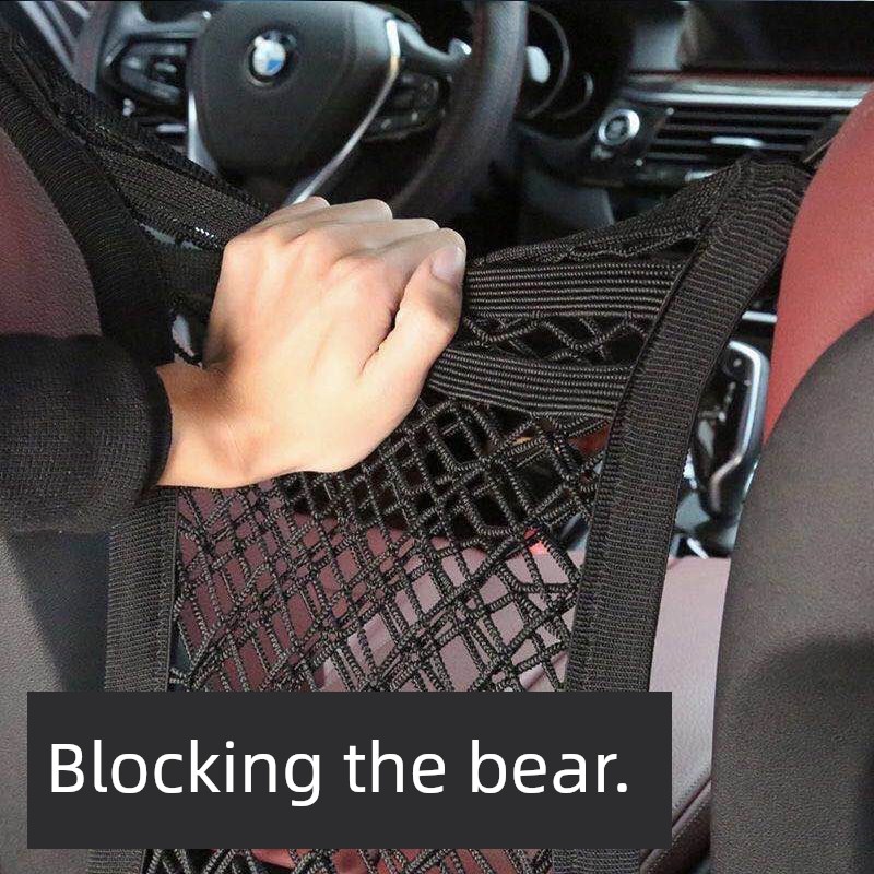 Car Seat Room Car Storage Bag Mesh Pocket Front Row Car Elasticity Multifunction Storage Bag Kids Isolation Network Hanging Bag