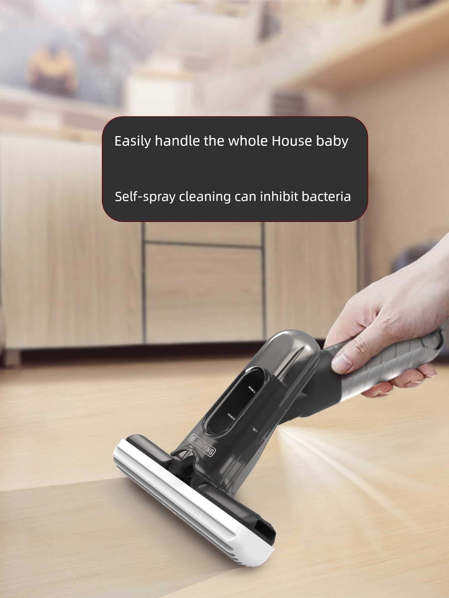 Jujiajia Mini Small Mop Hand-Free Desktop Hand-Held Cleaning Spray Mop Kitchen Table Top Cleaning Gadget