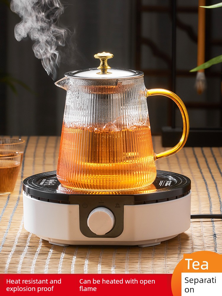 Teapot Glass High Temperature Resistant Electric Ceramic Stove Tea Boiling Health Pot Good-looking Ladies Exquisite Afternoon Scented Tea Set Teapot