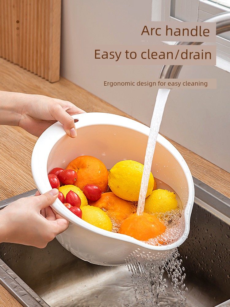 Kitchen Vegetable Washing Basket For Home Multi-Functional Taobao Vegetable Washing Fruit Bason Rice Washing Machine Rice Washing Filter Rice Rinsing Basin Drain Basket