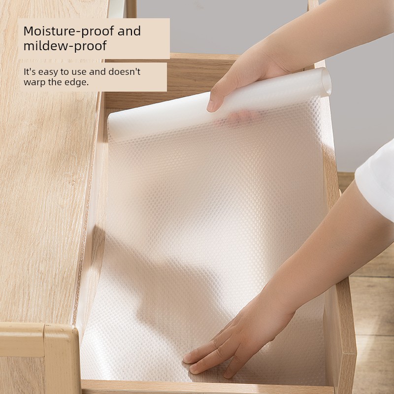 Jujiajia Drawer Liner Cabinet Waterproof and Moisture-Proof Liner Shoe Cabinet Mat Kitchen Greaseproof Stickers Wardrobe Mildew-Proof Self-Adhesive