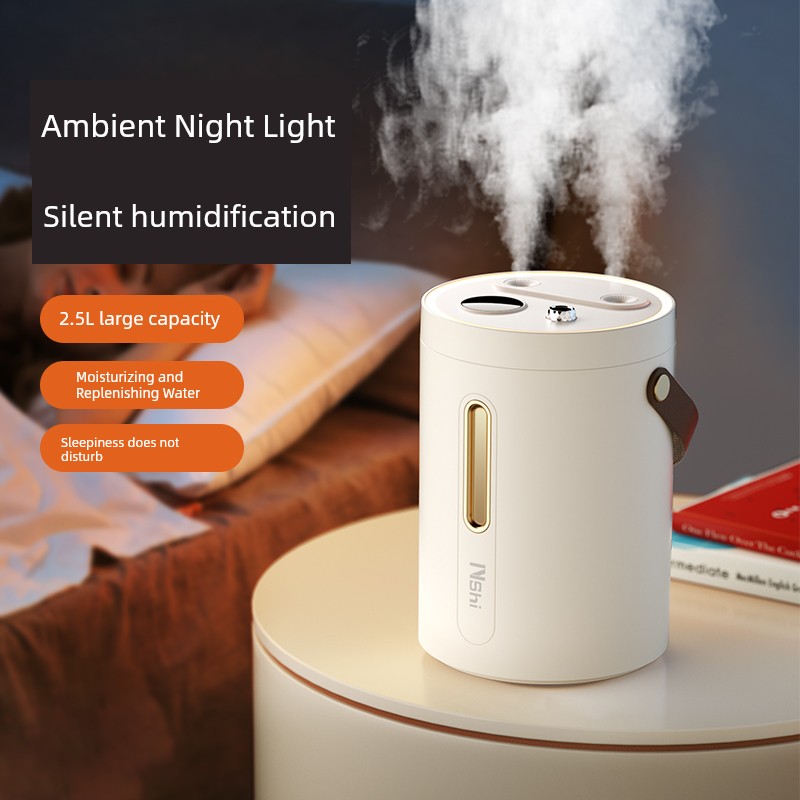 Suitable for 5L Large Capacity For Home Double Spray Humidifier Silent Bedroom Large Spray Antibacterial Small Portable Autumn and Winter