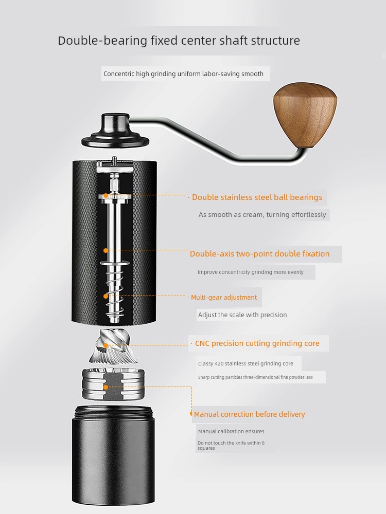 ماكينة طحن يدوية لحبوب القهوة مناسبة للمنزل Grinde...