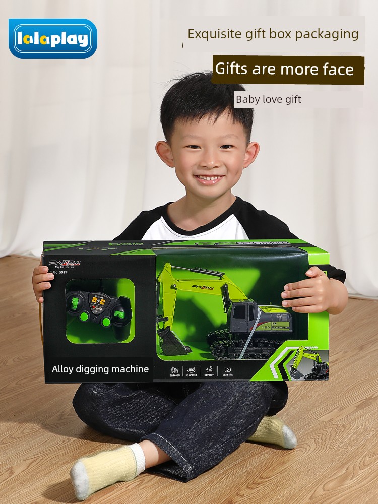 Engineering Vehicle Kids Birthday Gift Box Remote Control Excavator