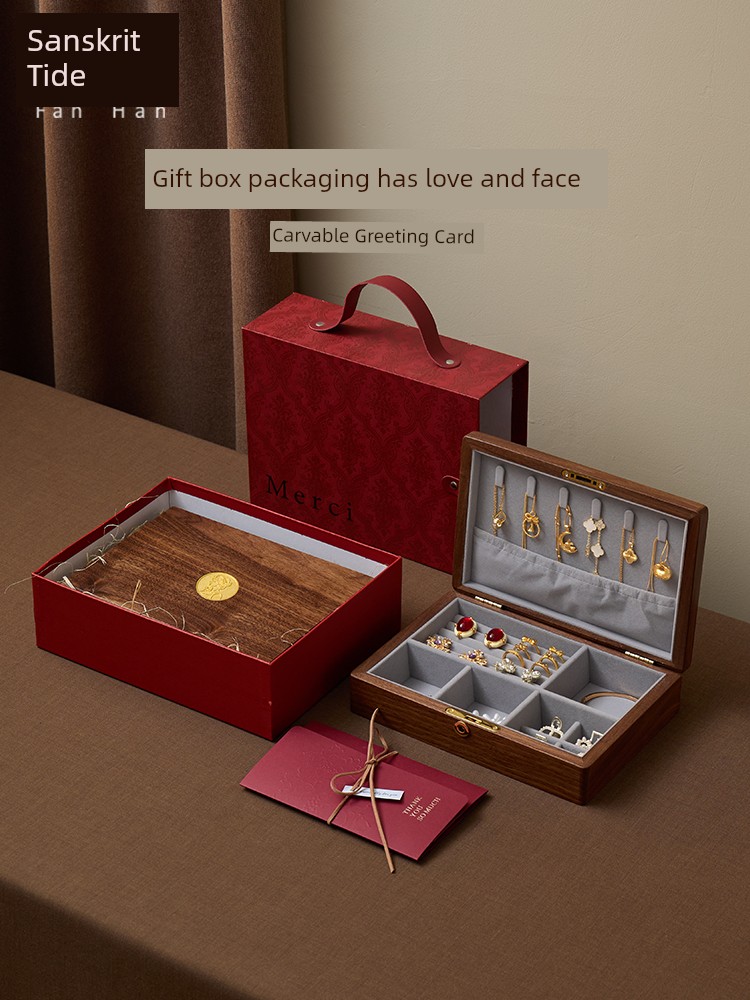 Fanhan New Wedding Gift for New Couple Classy Practical Jewelry Box for Friends and Sisters Engagement Gift Birthday Gift