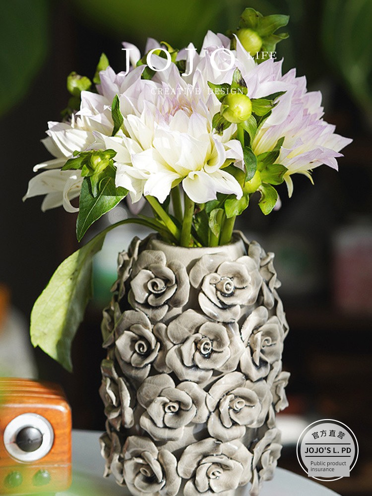 Jojo's L. Pd. Song. Vase European-Style Desktop Decorations Hydroponic Flower Arrangement Flowers | Song Ling