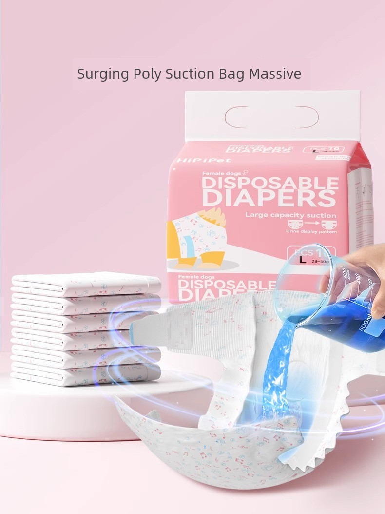 Hippie Dog Female Dog Diapers Aunt Safety Pants Menstrual Menstrual Panties Sanitary Napkin Pet Special Baby Diapers